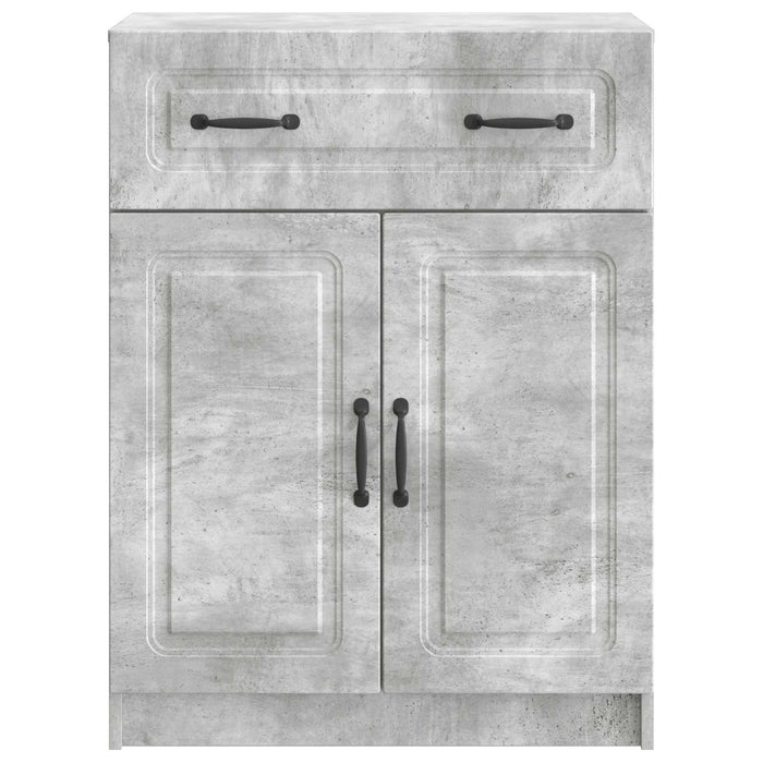 Bufet cu sertar Gri Beton 66 x 34,5 x 87 cm Lemn prelucrat - WALTI WALTI