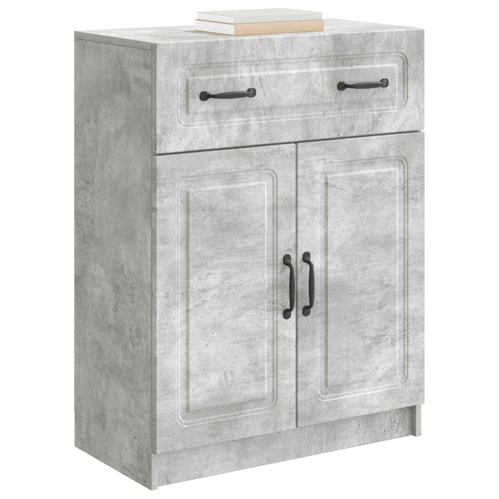 Bufet cu sertar Gri Beton 66 x 34,5 x 87 cm Lemn prelucrat - WALTI WALTI
