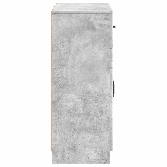 Bufet cu sertar Gri Beton 66 x 34,5 x 87 cm Lemn prelucrat - WALTI WALTI