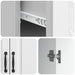 Bufet Alb foarte lucios 66 x 34,5 x 87 cm Lemn prelucrat - WALTI WALTI