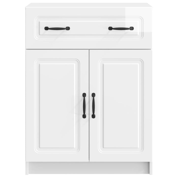 Bufet Alb foarte lucios 66 x 34,5 x 87 cm Lemn prelucrat - WALTI WALTI
