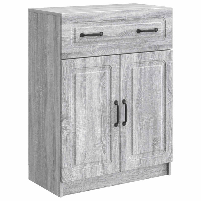 Bufet cu sertar Sonoma gri 66 x 34,5 x 87 cm Lemn prelucrat - WALTI WALTI
