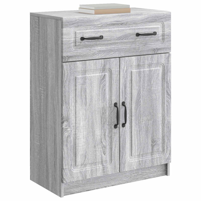 Bufet cu sertar Sonoma gri 66 x 34,5 x 87 cm Lemn prelucrat - WALTI WALTI