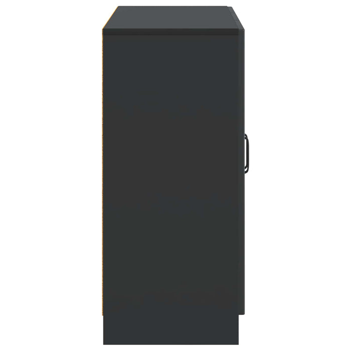 Bufet Negru 89 x 34,5 x 77 cm Lemn prelucrat - WALTI WALTI