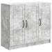 Bufet Gri Beton 89 x 34,5 x 77 cm Lemn prelucrat - WALTI WALTI