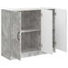 Bufet Gri Beton 89 x 34,5 x 77 cm Lemn prelucrat - WALTI WALTI