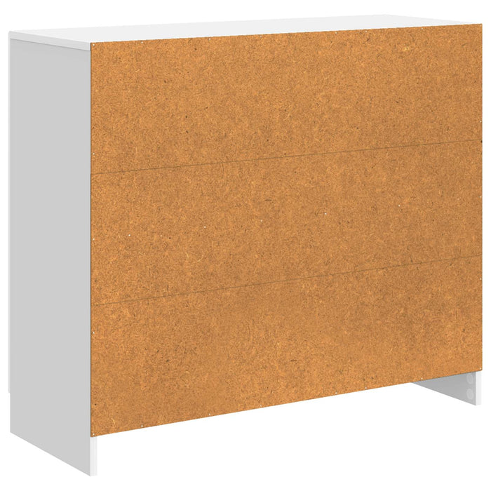 Bufet Alb foarte lucios 89 x 34,5 x 77 cm Lemn prelucrat - WALTI WALTI