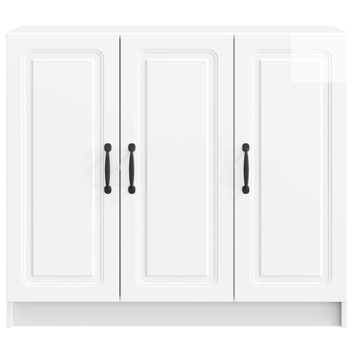 Bufet Alb foarte lucios 89 x 34,5 x 77 cm Lemn prelucrat - WALTI WALTI
