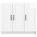 Bufet Alb foarte lucios 89 x 34,5 x 77 cm Lemn prelucrat - WALTI WALTI