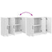 Bufet Alb foarte lucios 89 x 34,5 x 77 cm Lemn prelucrat - WALTI WALTI