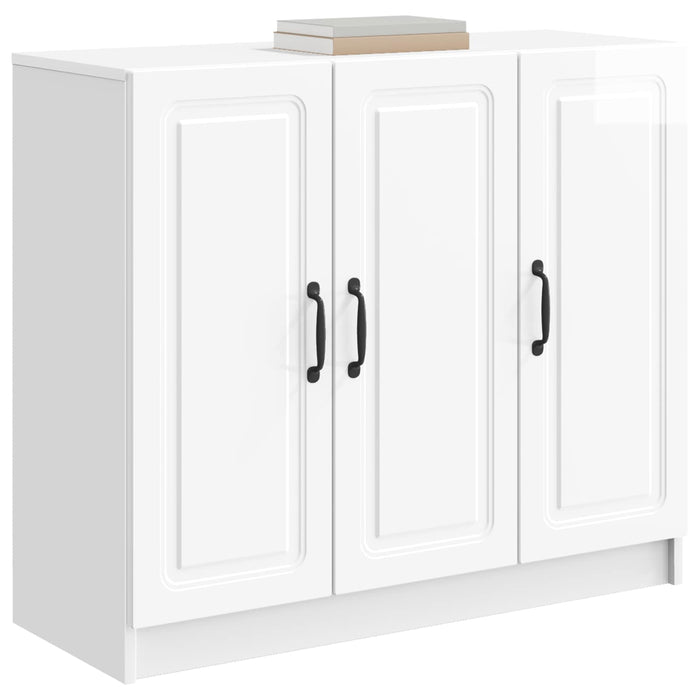 Bufet Alb foarte lucios 89 x 34,5 x 77 cm Lemn prelucrat - WALTI WALTI