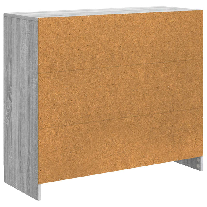 Bufet Sonoma gri 89 x 34,5 x 77 cm Lemn prelucrat - WALTI WALTI