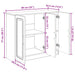 Bufet Lemn vechi 89 x 34,5 x 77 cm Lemn prelucrat - WALTI WALTI