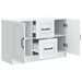 Bufet cu sertar Alb 89 x 34,5 x 57 cm Lemn prelucrat - WALTI WALTI
