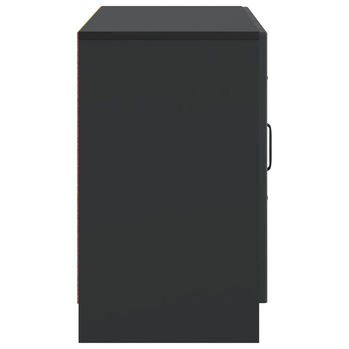 Bufet cu sertar Negru 89 x 34,5 x 57 cm Lemn prelucrat - WALTI WALTI