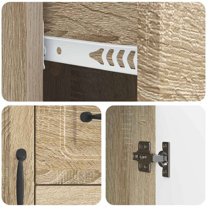 Bufet cu sertar Stejar Sonoma 89 x 34,5 x 57 cm Lemn prelucrat - WALTI WALTI