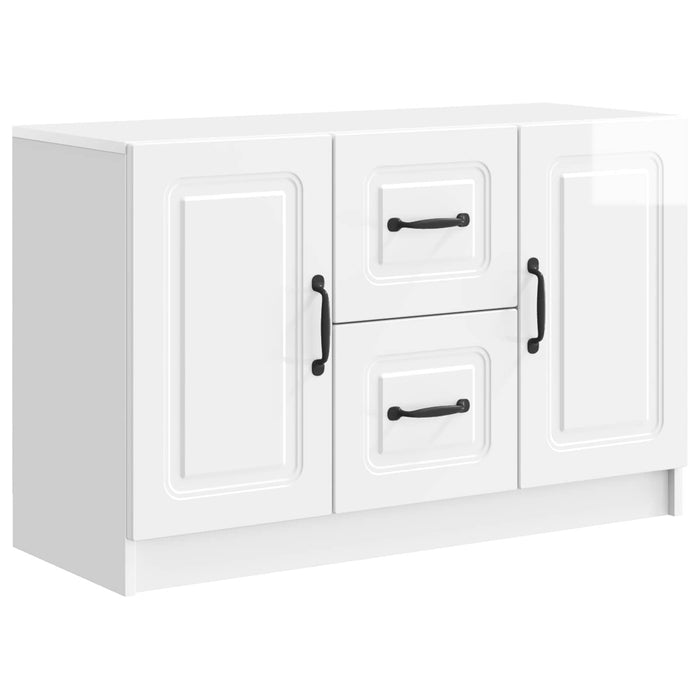 Bufet Alb foarte lucios 89 x 34,5 x 57 cm Lemn prelucrat - WALTI WALTI