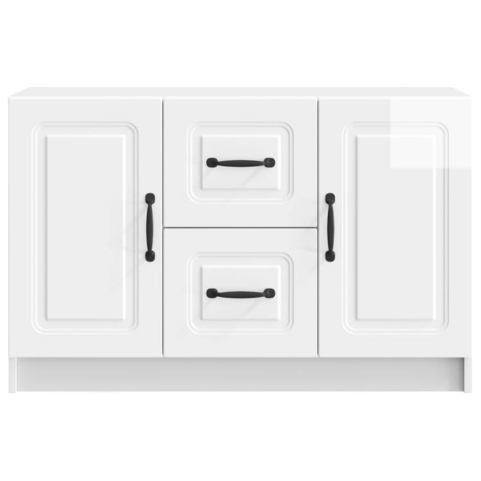 Bufet Alb foarte lucios 89 x 34,5 x 57 cm Lemn prelucrat - WALTI WALTI