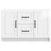 Bufet Alb foarte lucios 89 x 34,5 x 57 cm Lemn prelucrat - WALTI WALTI