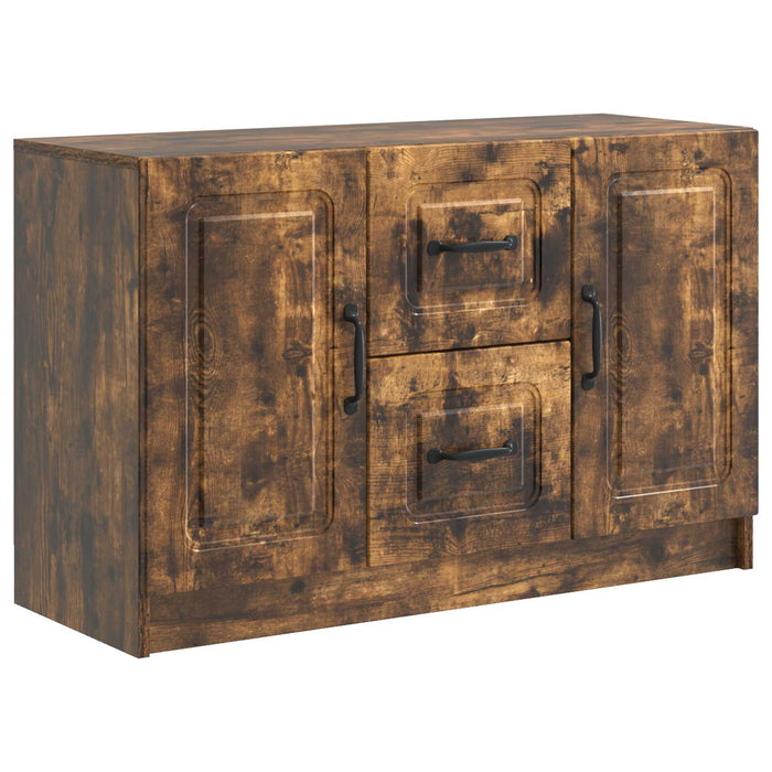 Bufet cu sertar Stejar fumuriu 89 x 34,5 x 57 cm Lemn prelucrat - WALTI WALTI