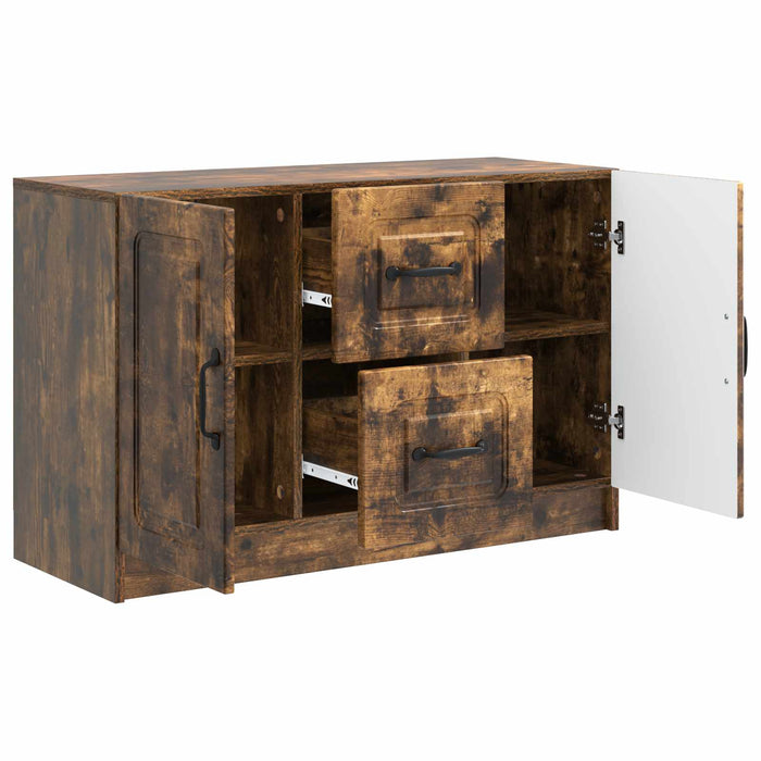 Bufet cu sertar Stejar fumuriu 89 x 34,5 x 57 cm Lemn prelucrat - WALTI WALTI
