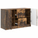 Bufet cu sertar Stejar fumuriu 89 x 34,5 x 57 cm Lemn prelucrat - WALTI WALTI