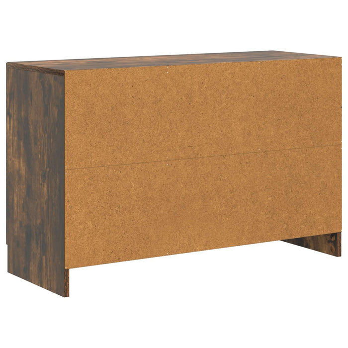 Bufet cu sertar Stejar fumuriu 89 x 34,5 x 57 cm Lemn prelucrat - WALTI WALTI