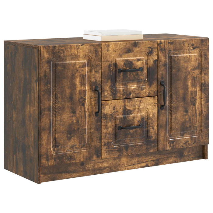Bufet cu sertar Stejar fumuriu 89 x 34,5 x 57 cm Lemn prelucrat - WALTI WALTI