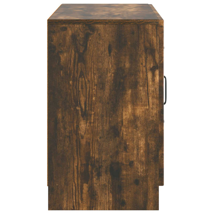 Bufet cu sertar Stejar fumuriu 89 x 34,5 x 57 cm Lemn prelucrat - WALTI WALTI
