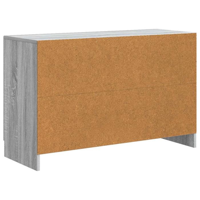 Bufet cu sertar Sonoma gri 89 x 34,5 x 57 cm Lemn prelucrat - WALTI WALTI