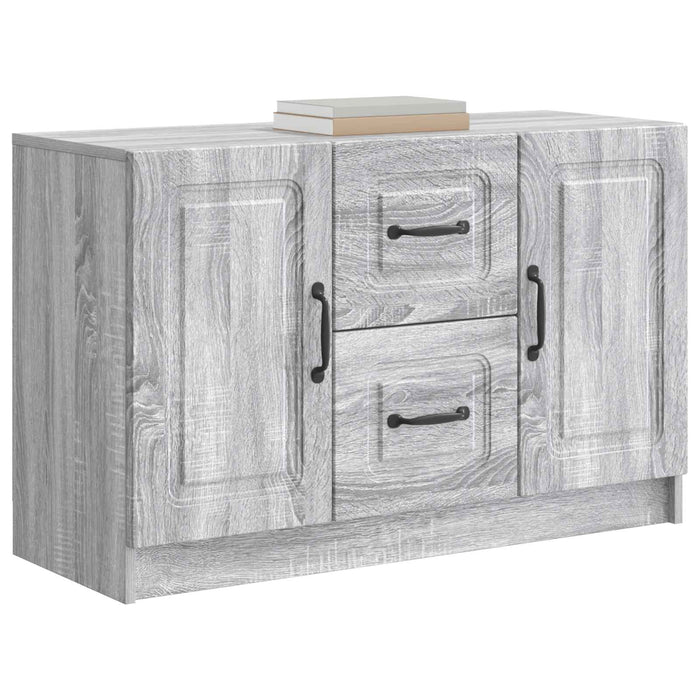 Bufet cu sertar Sonoma gri 89 x 34,5 x 57 cm Lemn prelucrat - WALTI WALTI