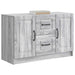 Bufet cu sertar Sonoma gri 89 x 34,5 x 57 cm Lemn prelucrat - WALTI WALTI