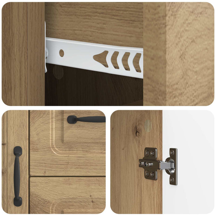 Bufet Stejar Artizanal 89 x 34,5 x 57 cm Lemn prelucrat - WALTI WALTI