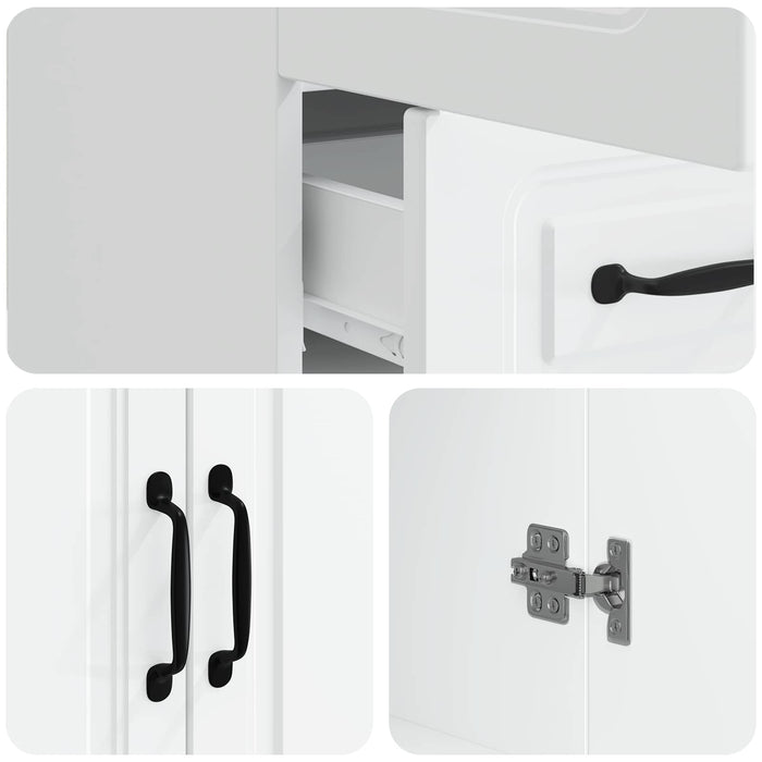 Bufet cu sertar Alb 66 x 34,5 x 92 cm Lemn prelucrat - WALTI WALTI
