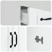 Bufet cu sertar Alb 66 x 34,5 x 92 cm Lemn prelucrat - WALTI WALTI