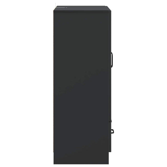 Bufet cu sertar Negru 66 x 34,5 x 92 cm Lemn prelucrat - WALTI WALTI
