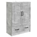 Bufet cu sertar Gri Beton 66 x 34,5 x 92 cm Lemn prelucrat - WALTI WALTI