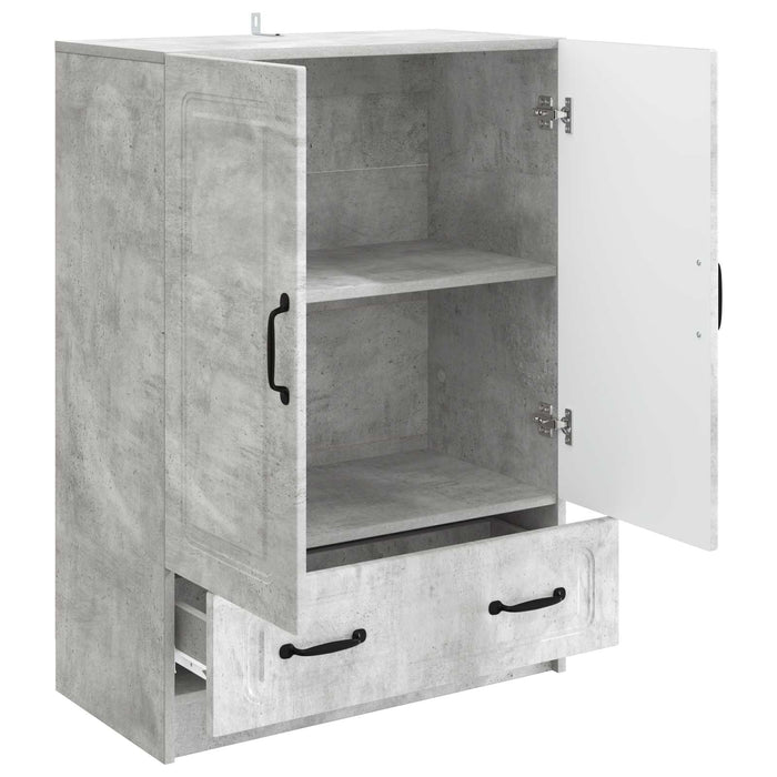 Bufet cu sertar Gri Beton 66 x 34,5 x 92 cm Lemn prelucrat - WALTI WALTI