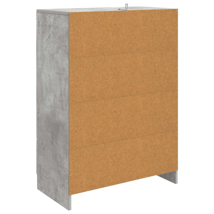 Bufet cu sertar Gri Beton 66 x 34,5 x 92 cm Lemn prelucrat - WALTI WALTI