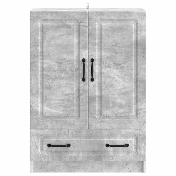 Bufet cu sertar Gri Beton 66 x 34,5 x 92 cm Lemn prelucrat - WALTI WALTI