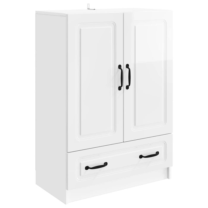 Bufet Alb foarte lucios 66 x 34,5 x 92 cm Lemn prelucrat - WALTI WALTI