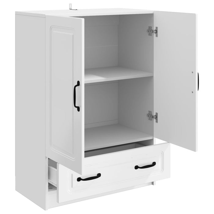 Bufet Alb foarte lucios 66 x 34,5 x 92 cm Lemn prelucrat - WALTI WALTI