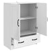 Bufet Alb foarte lucios 66 x 34,5 x 92 cm Lemn prelucrat - WALTI WALTI