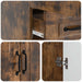 Bufet cu sertar Stejar fumuriu 66 x 34,5 x 92 cm Lemn prelucrat - WALTI WALTI