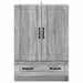 Bufet cu sertar Sonoma gri 66 x 34,5 x 92 cm Lemn prelucrat - WALTI WALTI