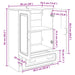 Bufet Stejar Artizanal 66 x 34,5 x 92 cm Lemn prelucrat - WALTI WALTI