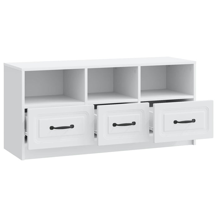 Cabinet TV cu sertar Alb 102 x 34,5 x 47 cm Lemn prelucrat - WALTI WALTI