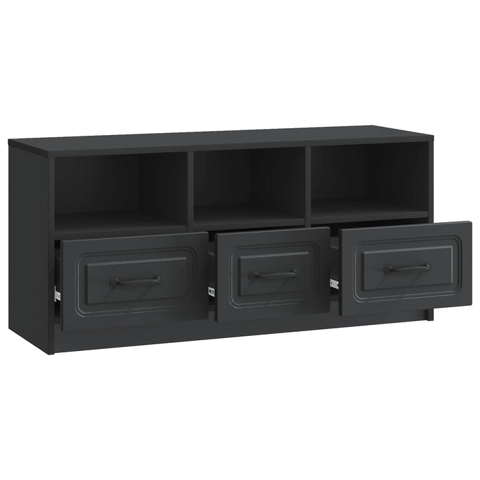 Cabinet TV cu sertar Negru 102 x 34,5 x 47 cm Lemn prelucrat - WALTI WALTI