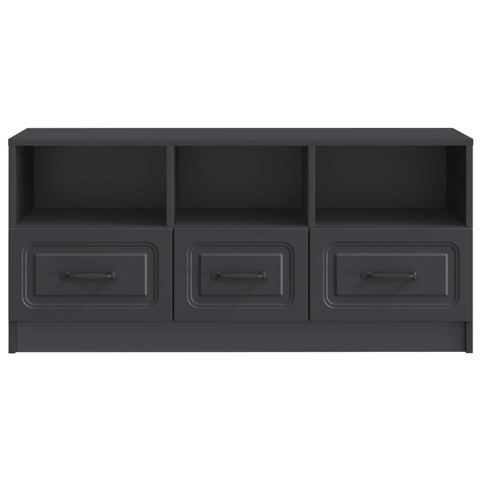 Cabinet TV cu sertar Negru 102 x 34,5 x 47 cm Lemn prelucrat - WALTI WALTI