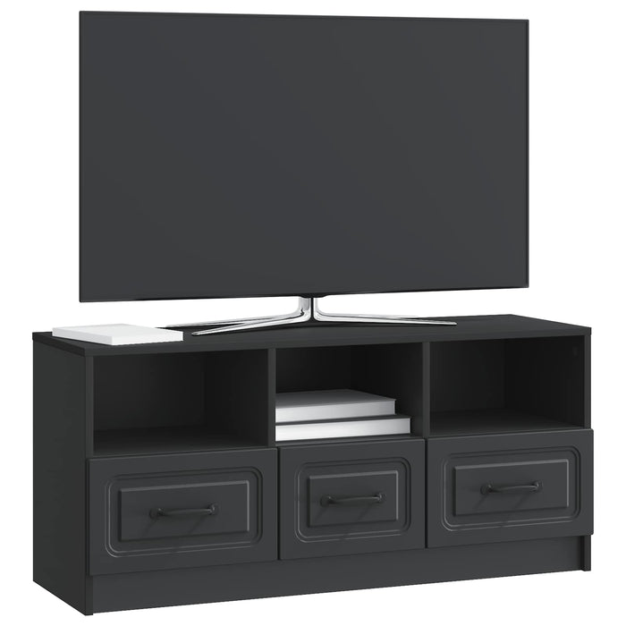 Cabinet TV cu sertar Negru 102 x 34,5 x 47 cm Lemn prelucrat - WALTI WALTI